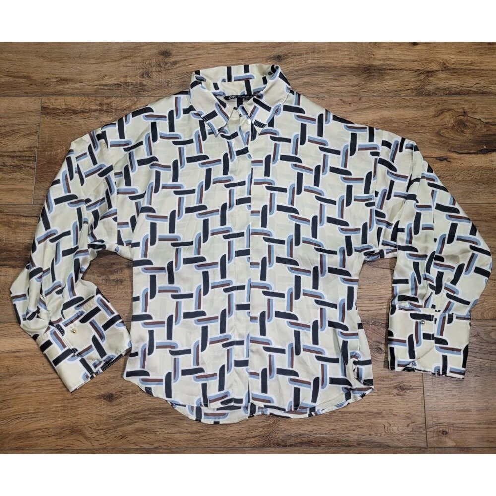Zara Blouse Beig Size Small